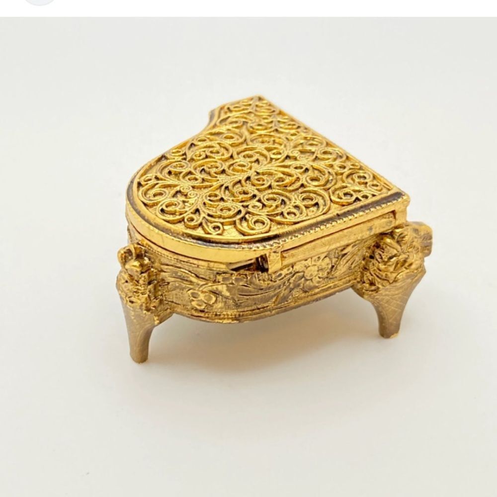 VTG, 1971  Avon Baby Grand Piano Perfume Glacé  Elegant - Table Top Jewelry Gold